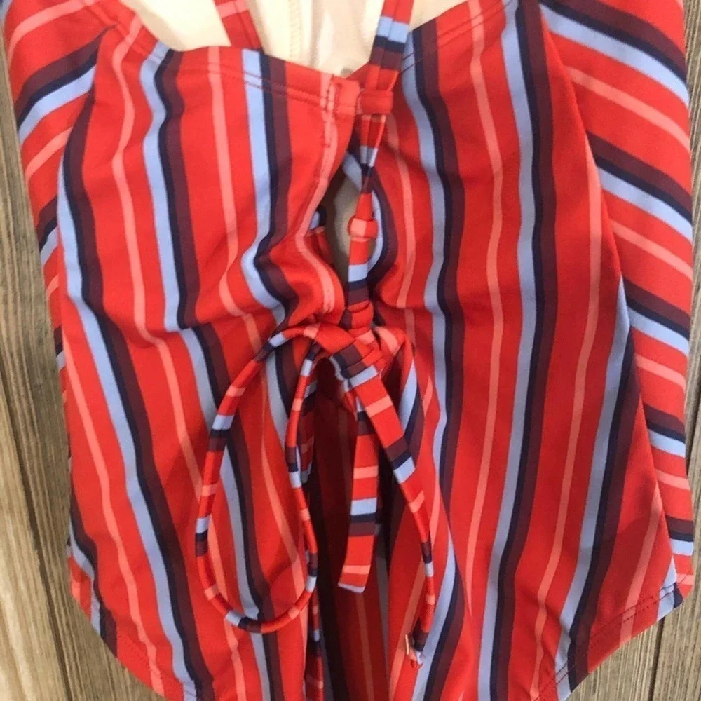 KONA Sol Lace-Up Back one piece swimsuit Sz small - Picture 3 of 5